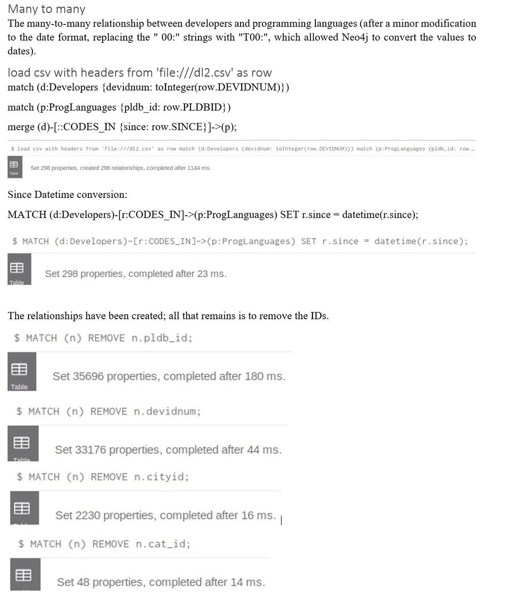 From Oracle to Neo4j. Many-to-many management, removing unnecessary keys
