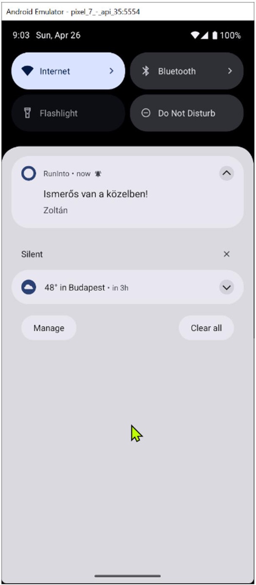 FCM Push Notification in the App - main function