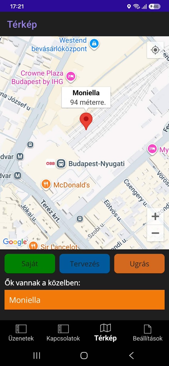 Dark mode screen captured from the app