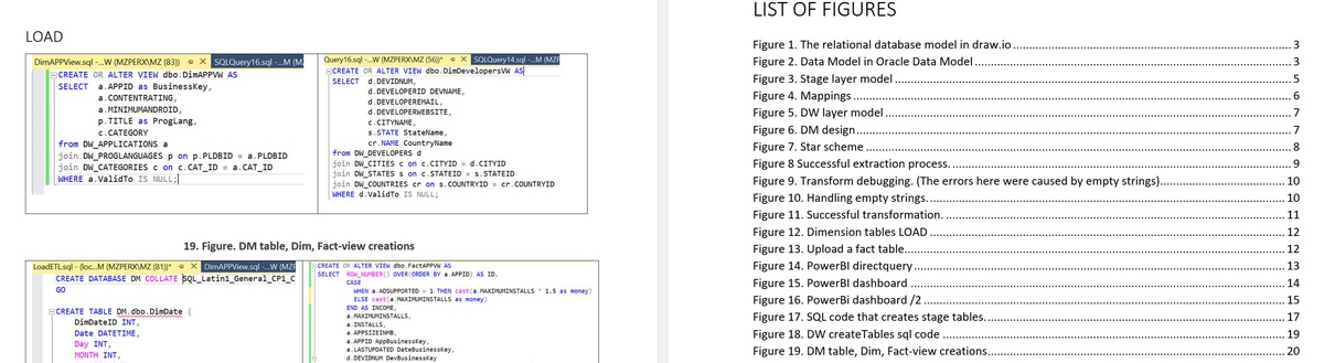 Custom SQL Views for Data Transformation and Reporting Support